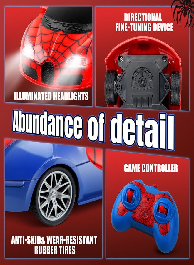 Gretex Remote Control Car Toy for Kids: Spider RC Cars for Boys Age 4-7 Toy Cars for Boys Age 4-7 Racing Car Toys Spider Toys for Boy 4-6 Birthday Gift for 3 4 5 6 7 8 Year Old Boy Girls, Red - Image 4